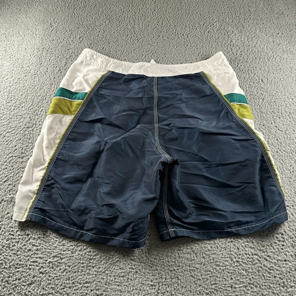 Vtg Rusty Board Shorts Mens 38(37 Fits) Blue Colorblock Surf Swim Trunks USA